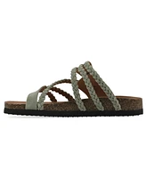 White Mountain Women's Hayleigh Round Toe Flat Sandals