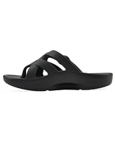White Mountain Women's Rip Round Toe Flat Sandals