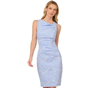 Adrianna Papell Women's Metallic Stretch Jacquard Dress
