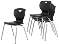 School Student Stack Chair - Luxurious and Comfortable Molded Seat with Robust Riveted Frame