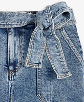 On 34th Women's Denim Tie-Belt Mini Skirt, Exclusively at Macy's