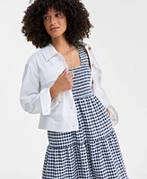 On 34th Women's Woven Printed Tiered Scoop-Neck Tank Midi Dress, Exclusively at Macy's