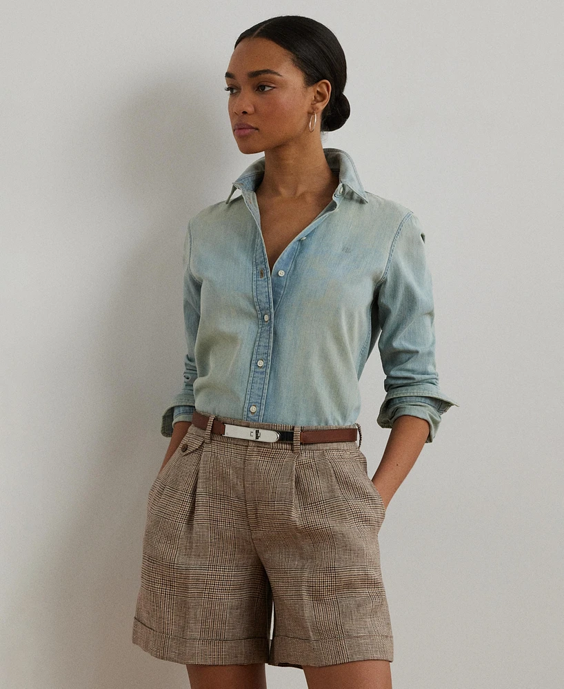 Lauren Ralph Women's Classic-Fit Denim Shirt