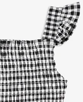 On 34th Gingham Tiered Smocked Dress - Little Girl, Exclusively at Macy's