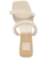 Dolce Vita Women's Boni Pearl Double Band Low Heel Dress Sandals