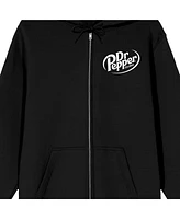 Dr. Pepper Men's Energy Up Black Zippered Hoodie-l