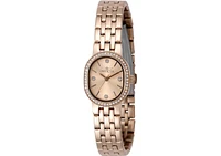 Invicta Women's 48137 Angel Quartz 3 Hand Silver, Rose Gold Dial Watch