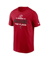 Nike Men's Red Tampa Bay Buccaneers 2024 Nfl Playoffs T-Shirt