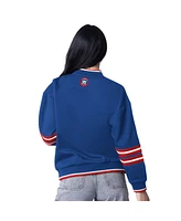 Starter Women's Royal Chicago Cubs Wild Card Oversized Pullover Sweatshirt