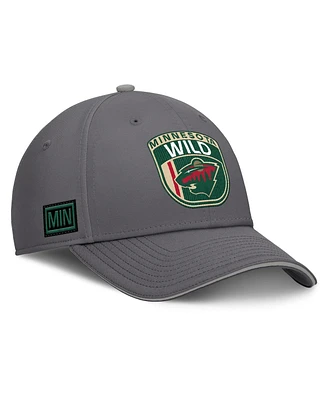 Fanatics Men's Gray Minnesota Wild Home Ice Flex Hat