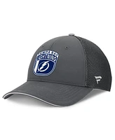 Fanatics Men's Gray Tampa Bay Lightning Authentic Pro Home Ice Trucker Adjustable Hat