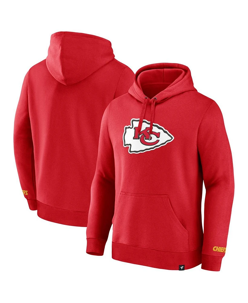 Fanatics Men's Red Kansas City Chiefs Legacy Fleece Pullover Hoodie