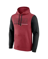 Fanatics Men's Cardinal/Black Arizona Cardinals Outline Pullover Hoodie