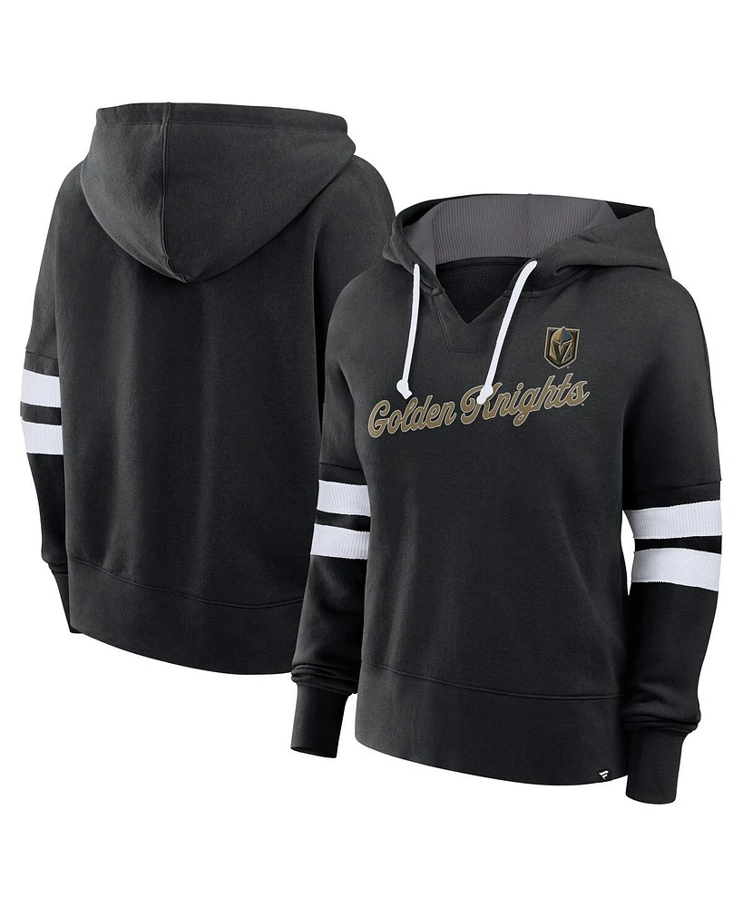 Fanatics Women's Black Vegas Golden Knights Seize Fleece Pullover Hoodie