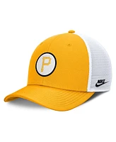 Nike Men's Gold Pittsburgh Pirates Cooperstown Collection Rise Trucker Adjustable Hat