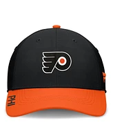 Fanatics Men's Black/Orange Philadelphia Flyers Authentic Pro Rink Flex Hat