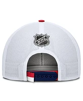 Fanatics Men's Navy/White Columbus Blue Jackets Authentic Pro Rink Trucker Hat