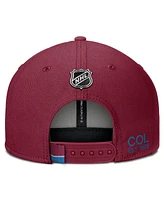 Fanatics Men's Burgundy Colorado Avalanche Authentic Pro Prime Snapback Hat