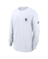 Nike Men's White Duke Blue Devils Legacy Max90 Pocket Long Sleeve T-Shirt