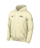 Nike Men's Cream Los Angeles Lakers Authentic Standard Issue Full-Zip Hoodie Jacket