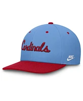 Nike Men's Light Blue/Red St. Louis Cardinals Cooperstown Collection Pro Performance Snapback Hat