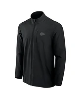 Fanatics Men's Black Kansas City Chiefs Front Office Woven Full-Zip Jacket