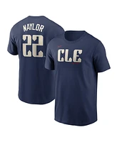 Nike Men's Josh Naylor Navy Cleveland Guardians 2024 City Connect Name Number T-Shirt