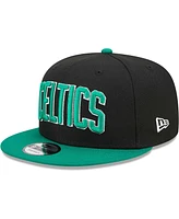 New Era Men's Black/Green Boston Celtics Jersey Hook Statement Edition 9FIFTY Snapback Hat