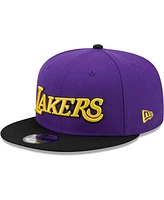 New Era Men's Purple/Black Los Angeles Lakers Jersey Hook Statement Edition 9FIFTY Snapback Hat