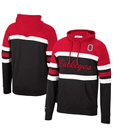 Mitchell & Ness Men's Black/Red Ohio State Buckeyes Head Coach Pullover Hoodie