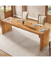 Tribesigns 78-Inch Dining Table for 6-8, Modern Rectangular Dining Room Table, Large Long Kitchen Dining Table with Sturdy Base, Wood Dinner Table for