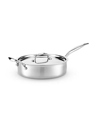 Heritage Steel Titanium Series Fully Cladded 4-Quart Saute Pan with Lid