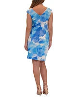 Donna Ricco Women's Printed Sheath Dress