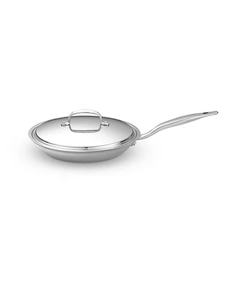 Heritage Steel Titanium Series Fully Cladded 10.5" Fry Pan with Lid