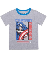 Captain America Toddler Boys Classic Comic Cap T-Shirt