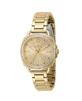 Invicta Women's Wildflower Quartz 3 Hand Gold Dial Watch