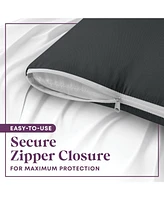 Circles Home 100% Cotton King Pillow Protector with Zipper