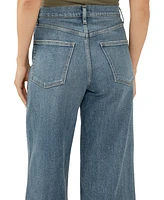 Silver Jeans Co. Women's Be Easy High Rise Cropped Wide Leg