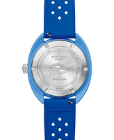 Bulova Men's Snorkel Blue Hnbr Rubber Strap Watch 41mm