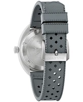 Bulova Men's Snorkel Gray Hnbr Rubber Strap Watch 41mm