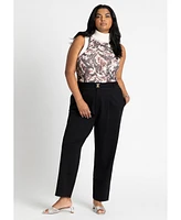 Eloquii Plus Ankle Pant With Belt