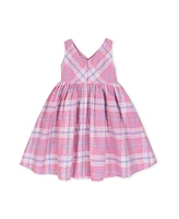 Hope & Henry Girls' Sleeveless Linen Swing Dress