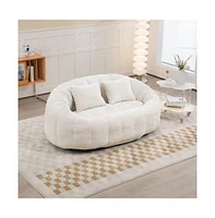 Bean Bag Chair Sofa, Memory Foam Lazy Lounger for Living Room, Bedroom, Gaming, Indoor-The Pop Home