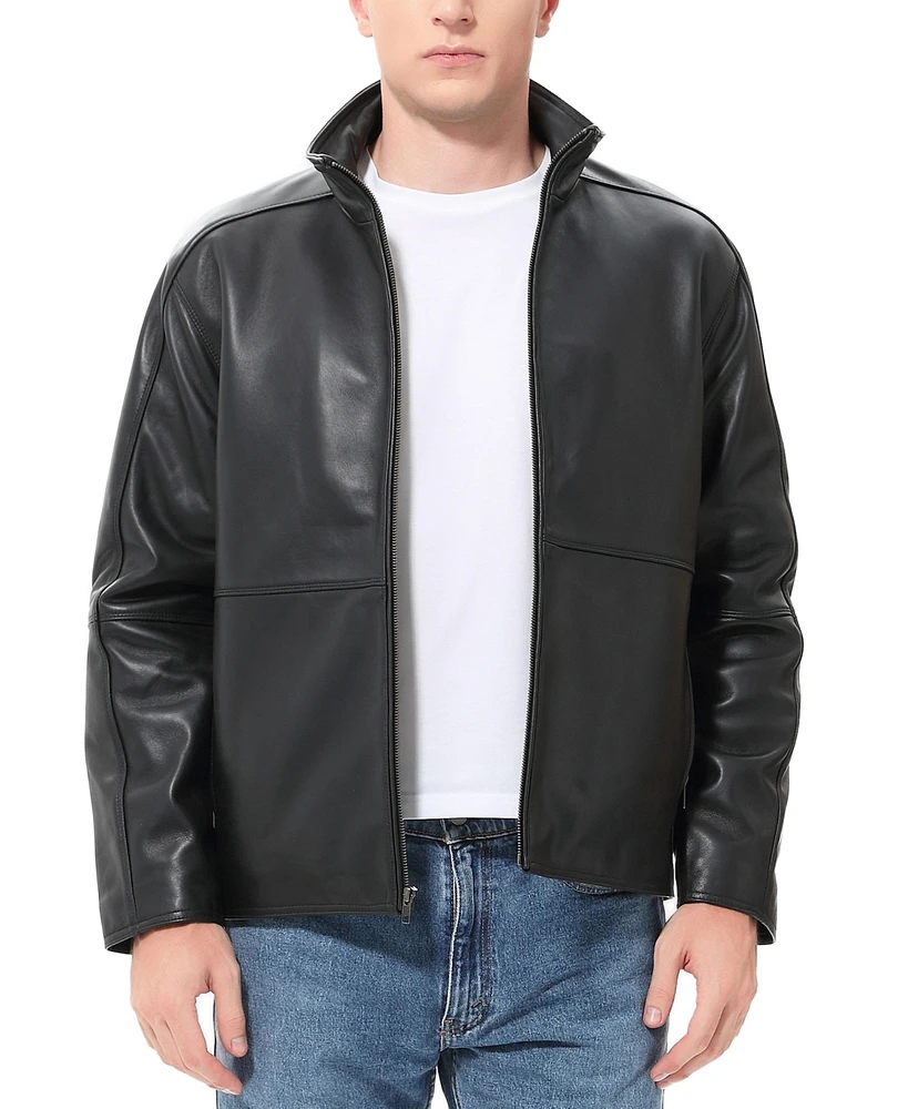 Bgsd Men Blake Leather Hipster Jacket