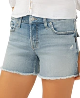 Silver Jeans Co. Women's Suki Mid Rise Curvy Fit Shorts