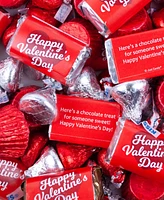 Just Candy Valentines Day Script Heart Container with Hershey's Mix, 50 Pieces