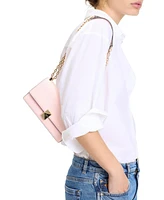 Kate Spade New York Women's Deco Pebbled Mini Flap Chain Crossbody Bag