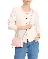 kate spade new york Devin Saffiano Leather Double Zip Dome Crossbody Bag