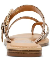 Dv Dolce Vita Women's Joolz Buckle Slip-On Flat Sandals
