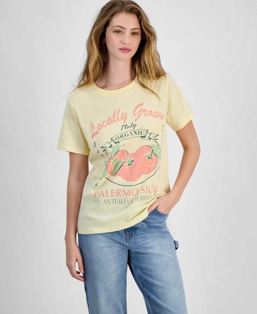 Grayson Threads, The Label Juniors' Sicily Tomato Graphic T-Shirt